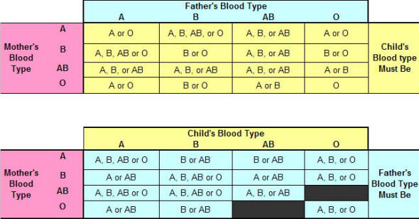 blood type chart 1